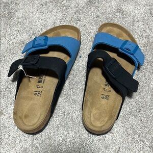 Birkenstock Two-Tone Sandals - Blue and Black